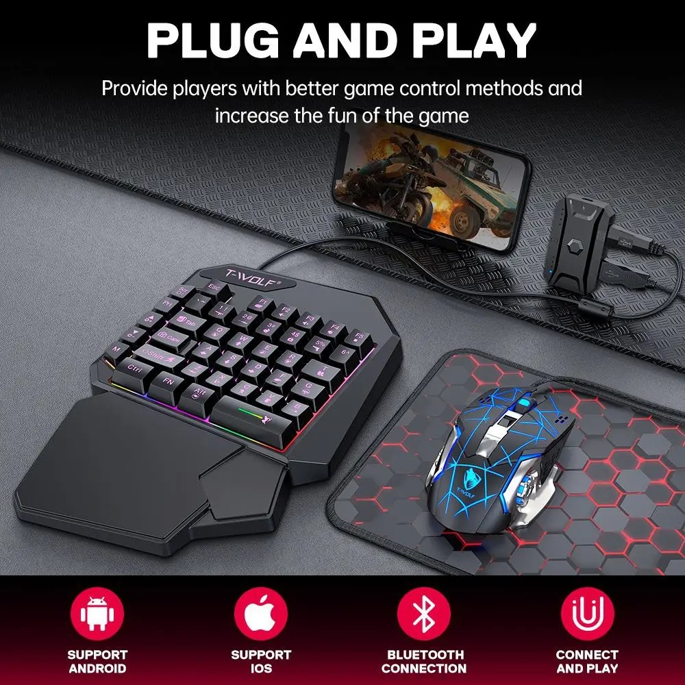 Игровой комплект 5-в-1: RGB-кл – обзор и цена Gaming Keyboard And Mouse For Xbox