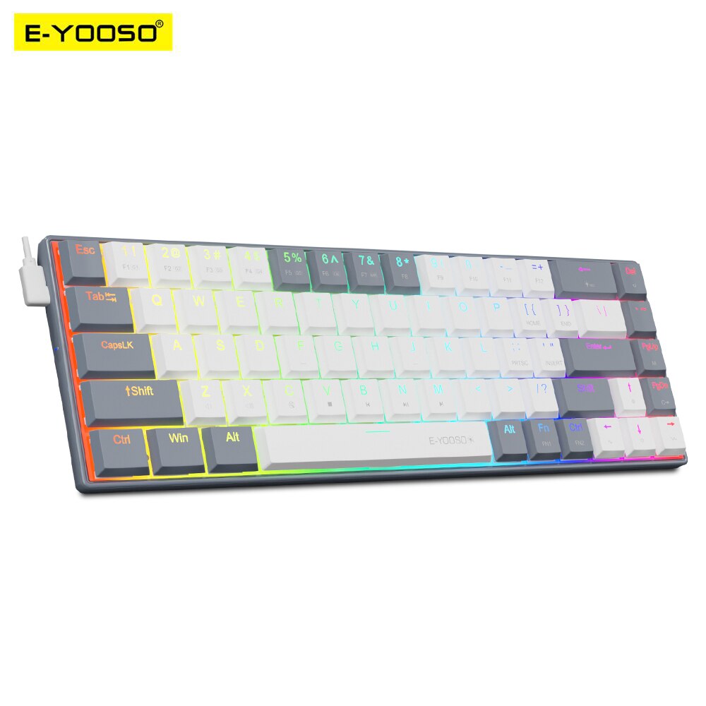 E-YOOSO A68 RGB Mini Slim USB  – обзор и цена Gaming Keyboard Mobile