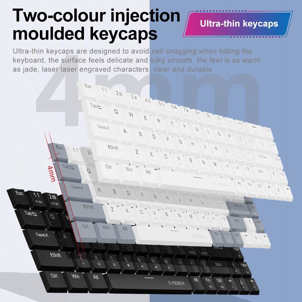 E-YOOSO A68 RGB Mini Slim USB  – обзор и цена Gaming Keyboard Mobile