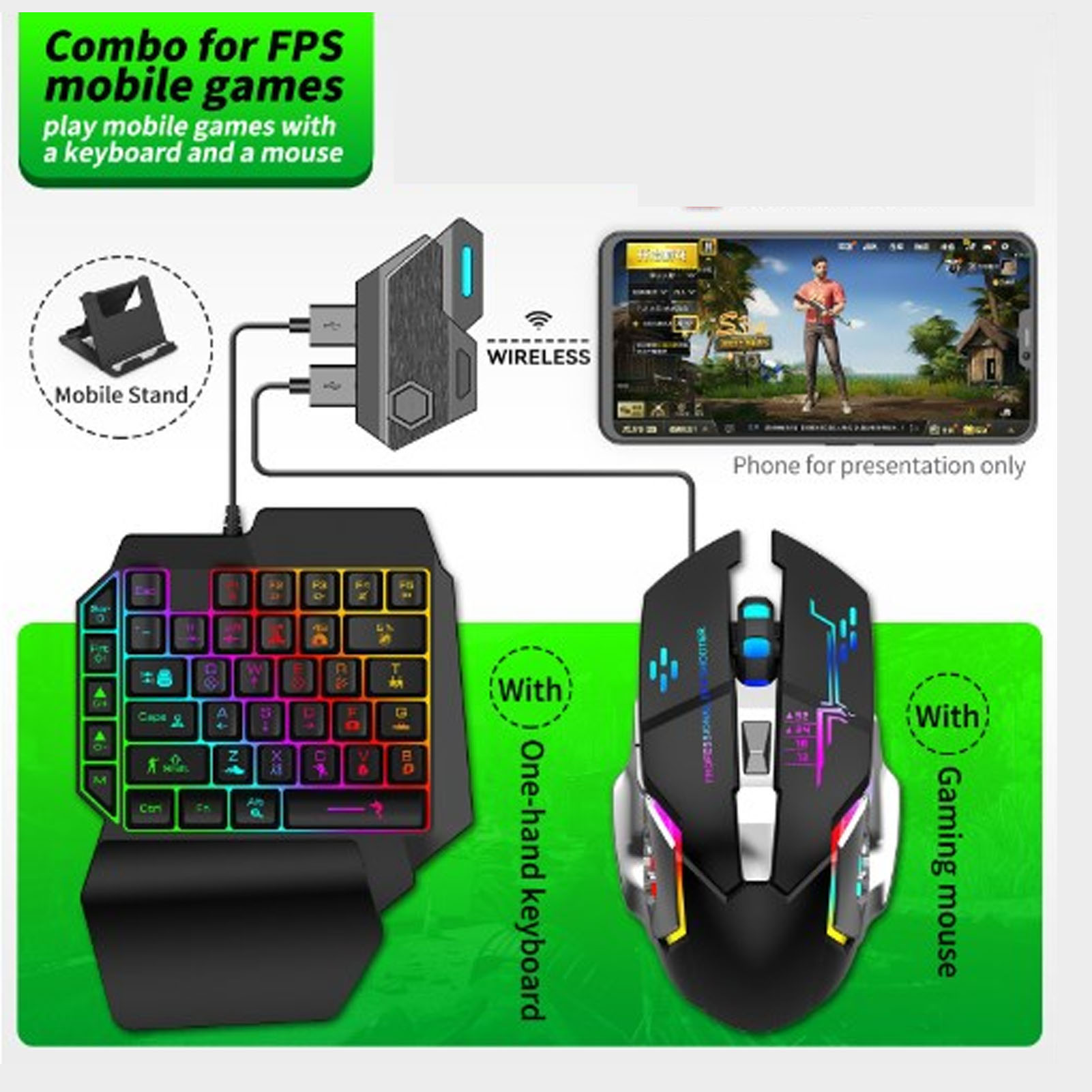 Комбинированный пакет для моби – обзор и цена Gaming Keyboard Mobile