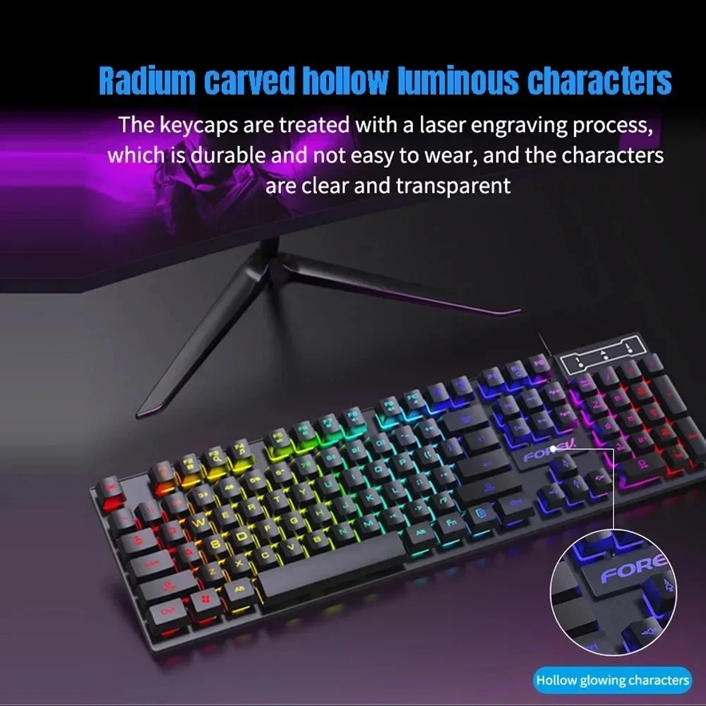 Механическая клавиатура Kebidu – обзор и цена Keyboard Mouse Bundle Gaming
